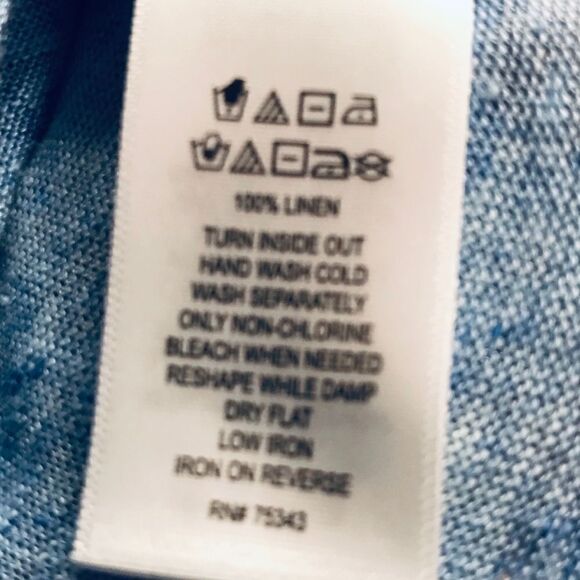 Tahari Blue Linen Duster Cardigan Sweater Petite Small - Picture 13 of 14